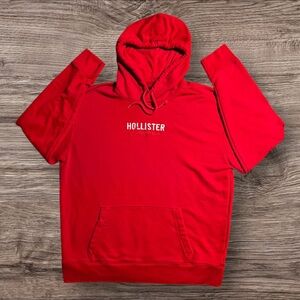 Hollister Co. Red Sweatshirt Pullover Hoodie